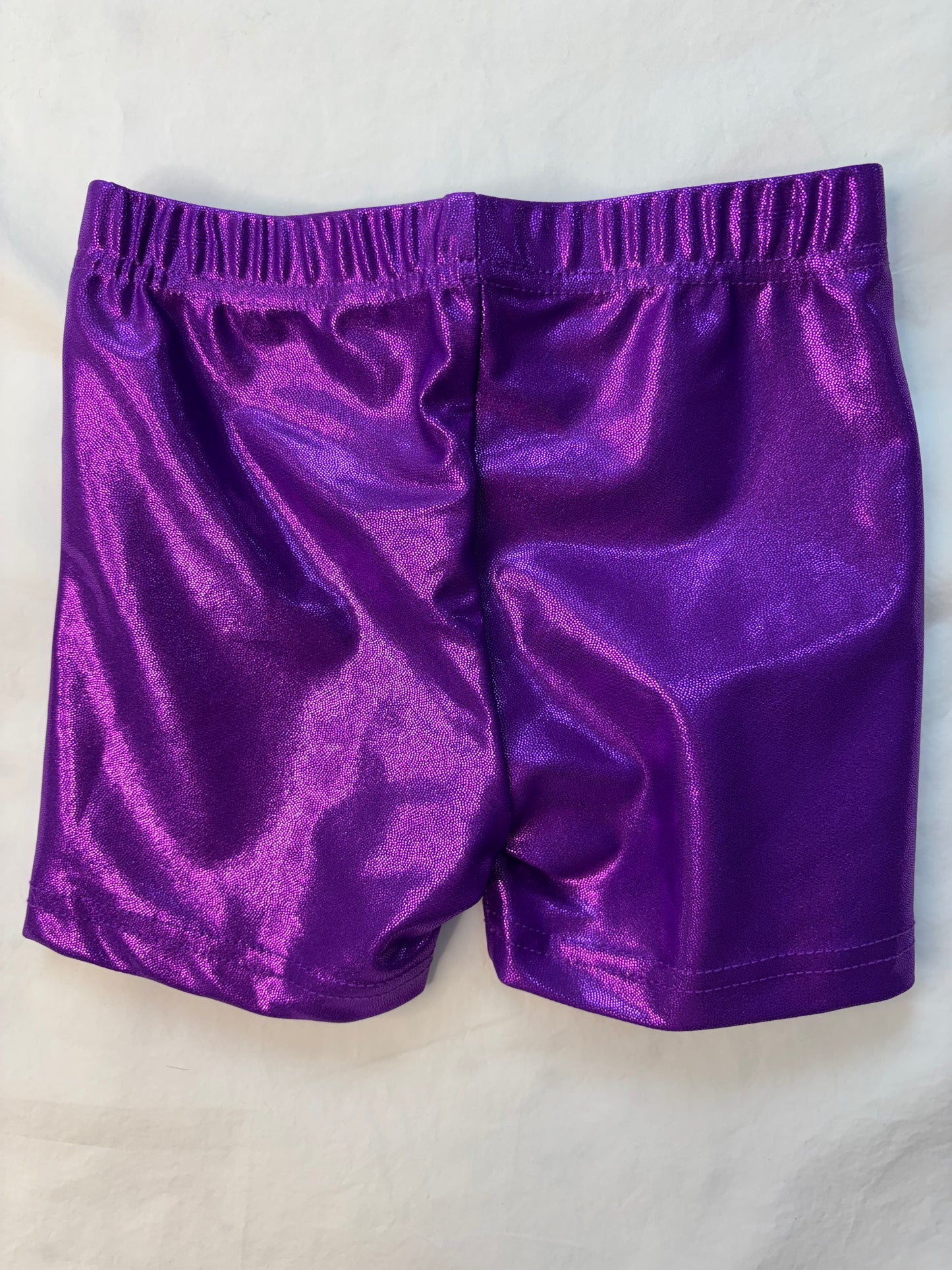 Mardi Gras Purple Metallic Shorts