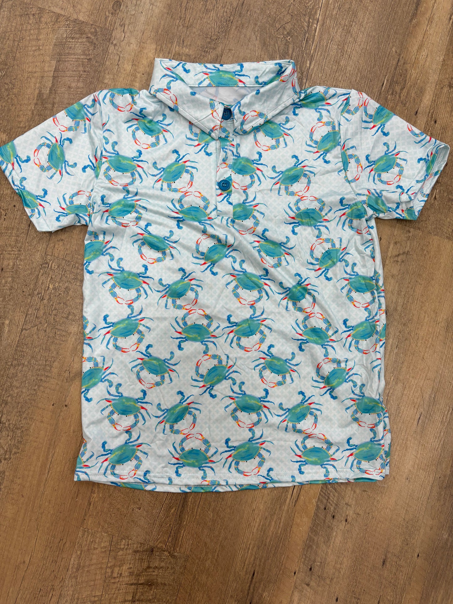 Aqua Crab Boys Polo Shirt