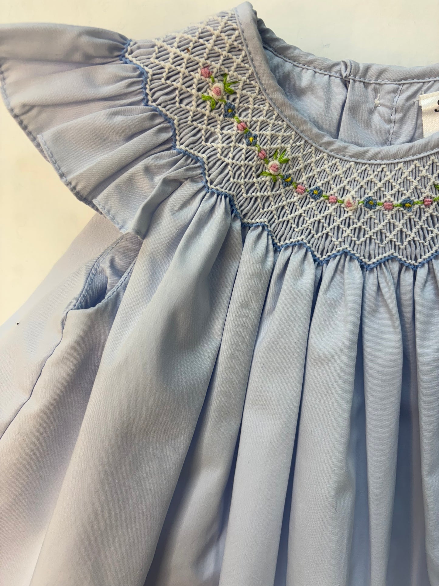 Baby Blue Smocked Dress