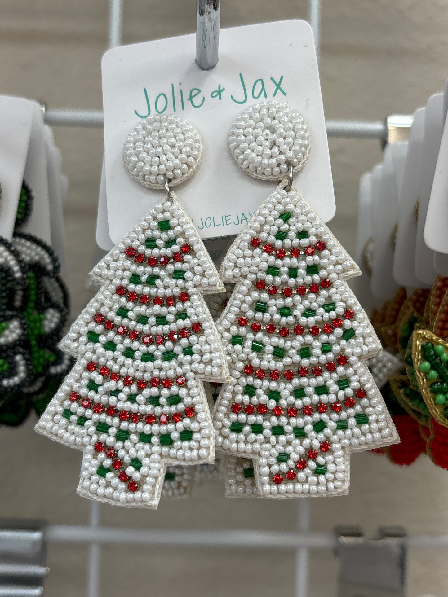 Tree Cake Beaded Earrings