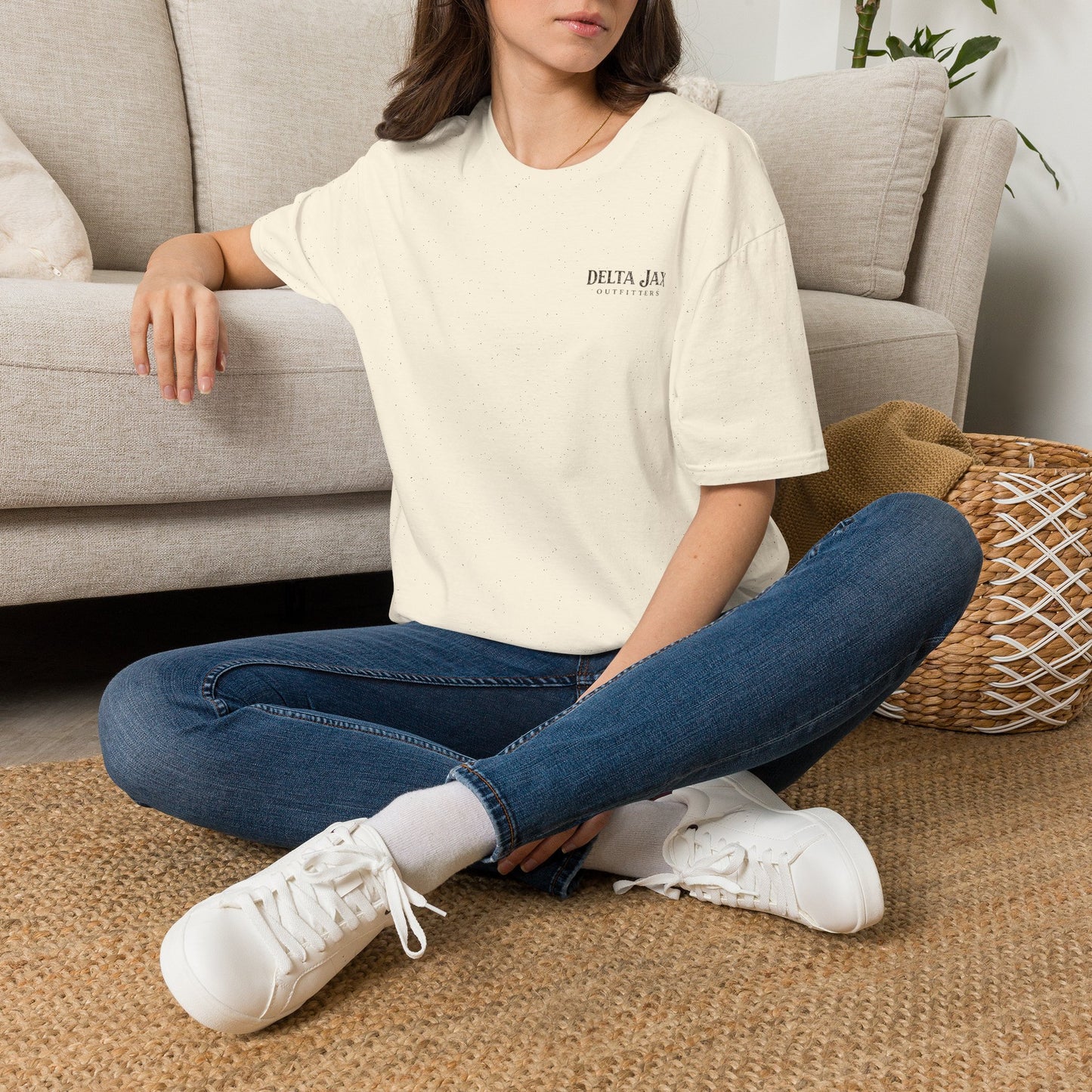 T-Shirt — Minimal 'Delta Jax Outfitters' Logo Tee | Casual Everyday Comfort