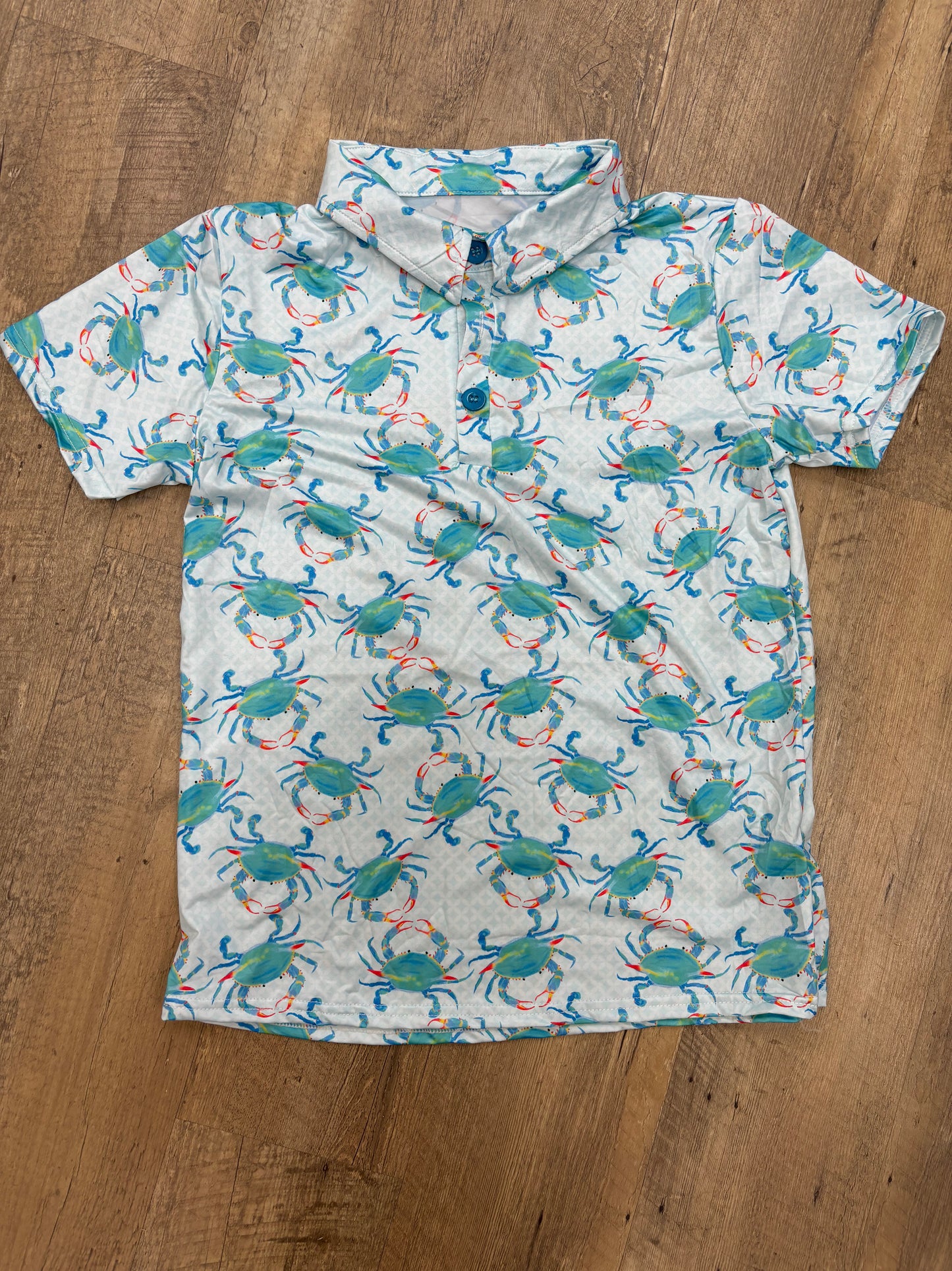 Aqua Crab Boys Polo Shirt