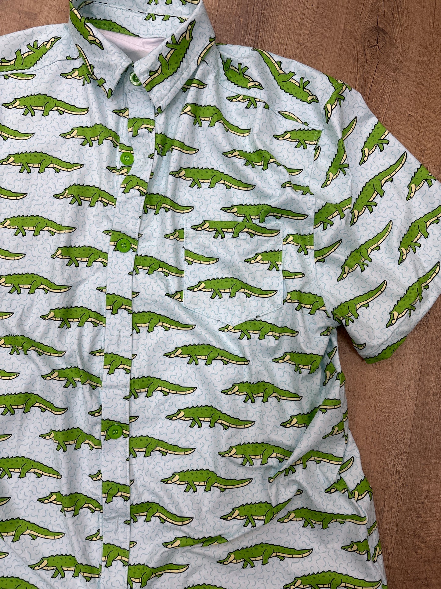 New Gator Men's Button Down Shirt