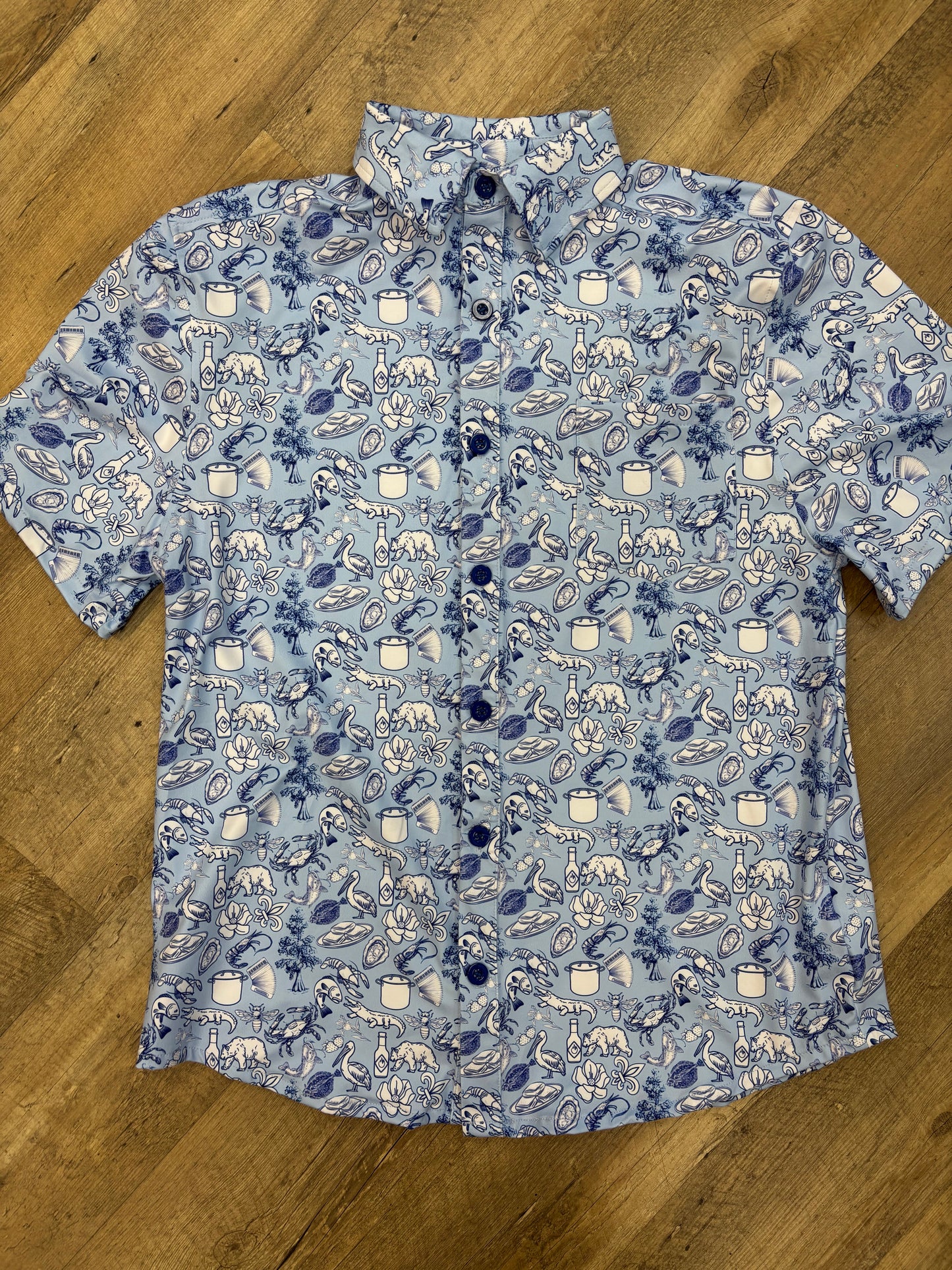 Cajun Toile Men’s Button Down Shirt