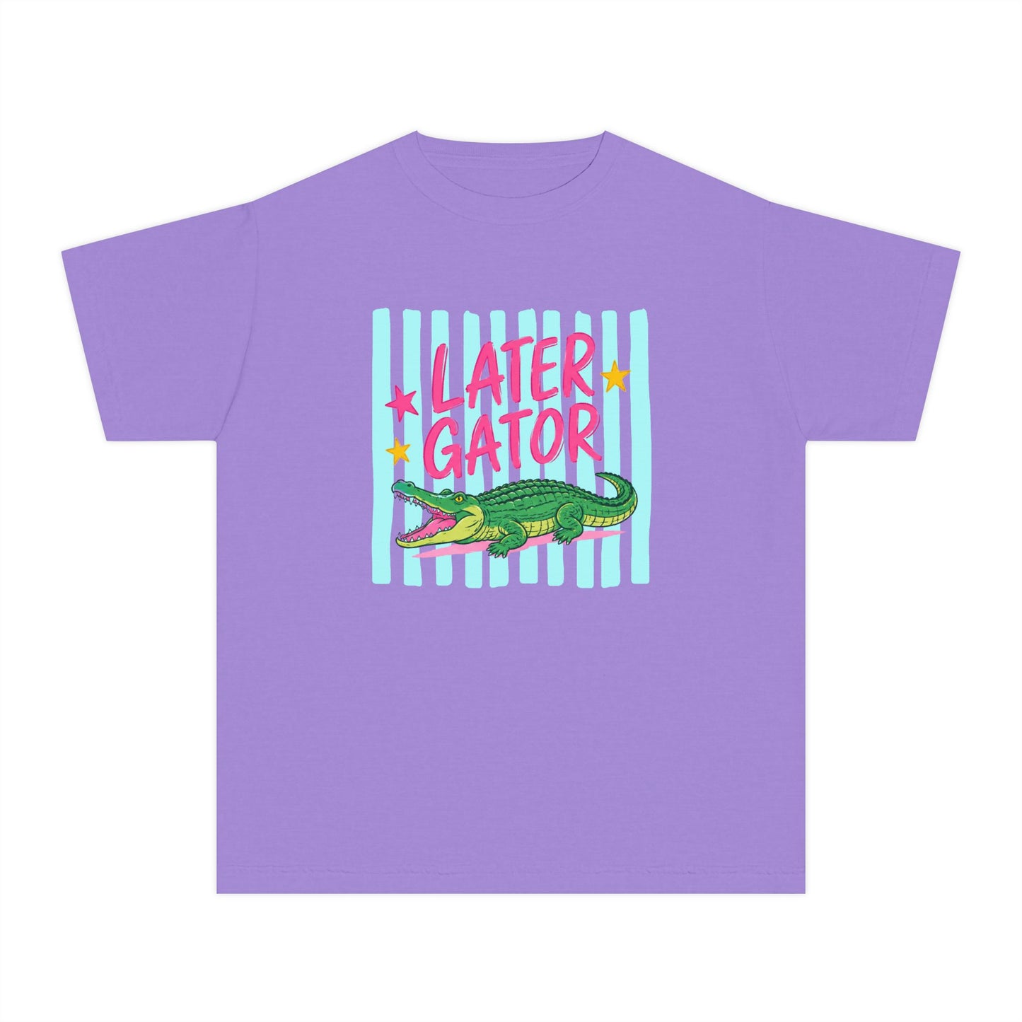 Youth Tee — "Later Gator" Alligator Graphic Kids T-Shirt, Cute Retro Summer Shirt
