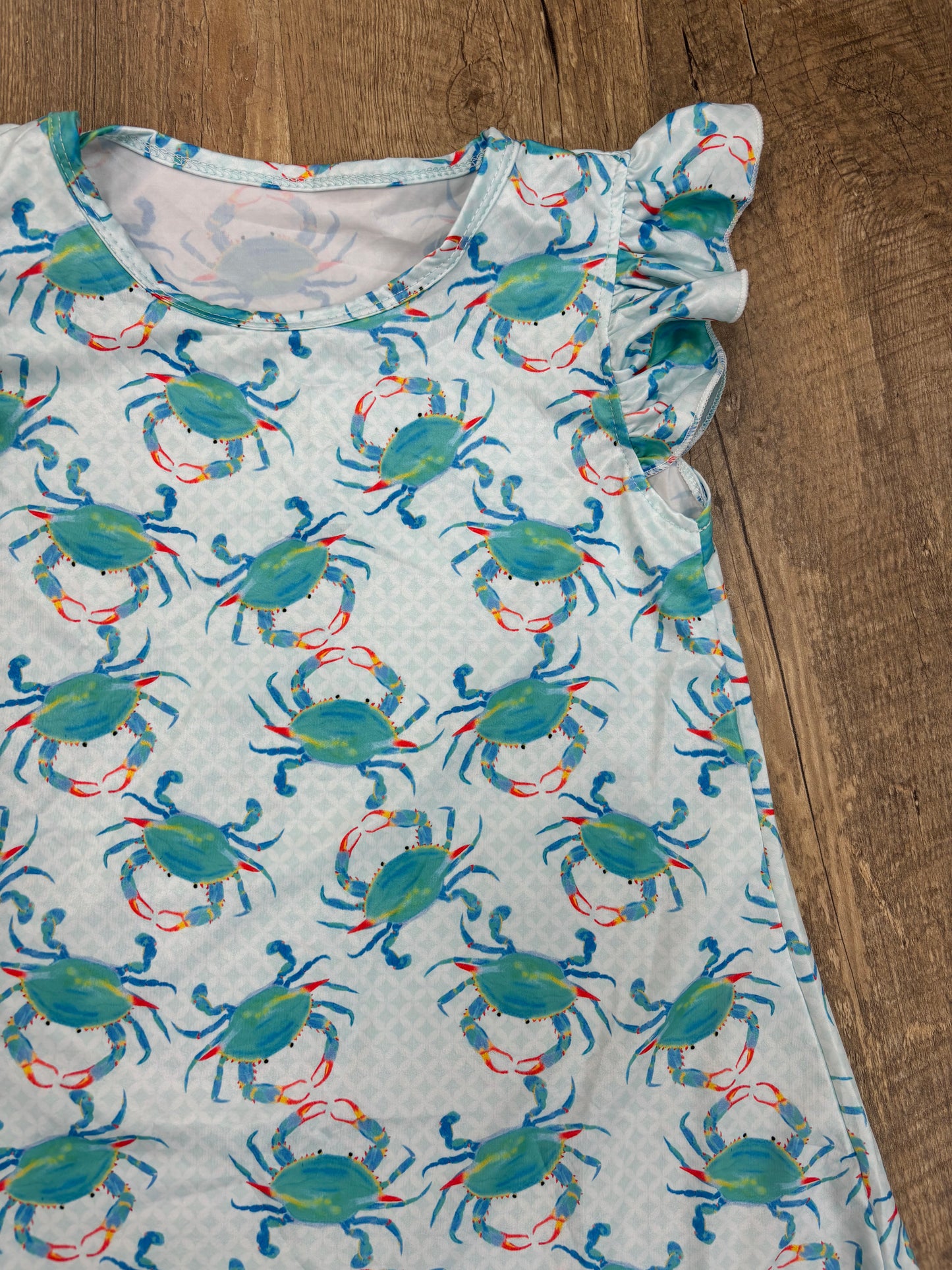 Aqua Crab Girls Dress