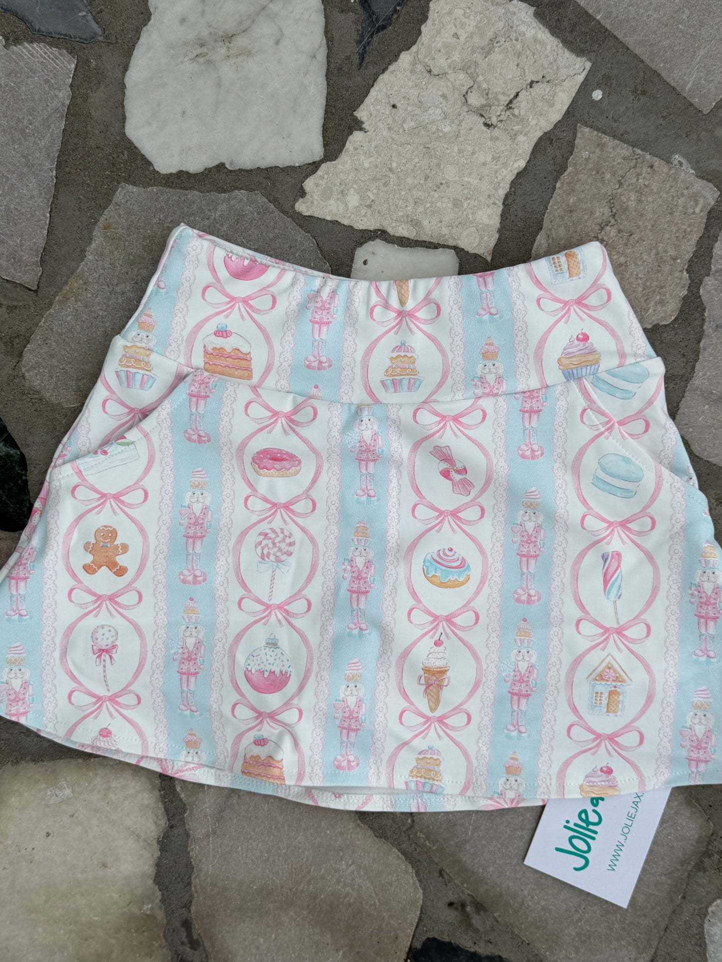 Nutcracker Grandmillenial Skort with Pockets