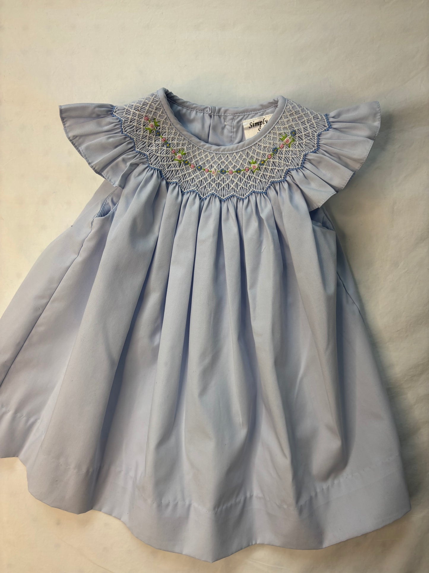 Baby Blue Smocked Dress