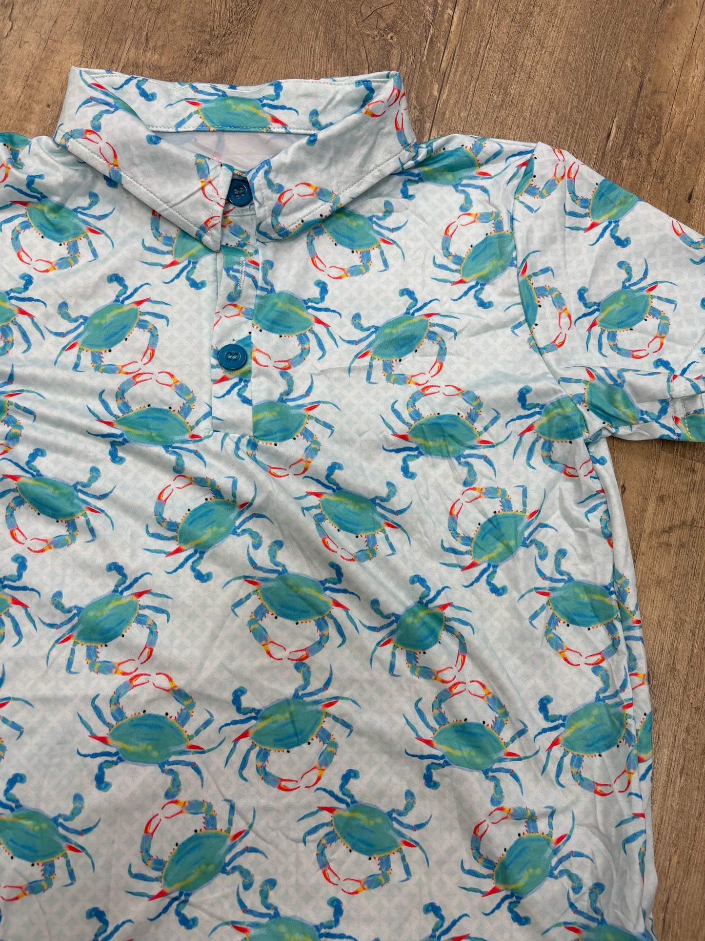 Aqua Crab Boys Polo Shirt