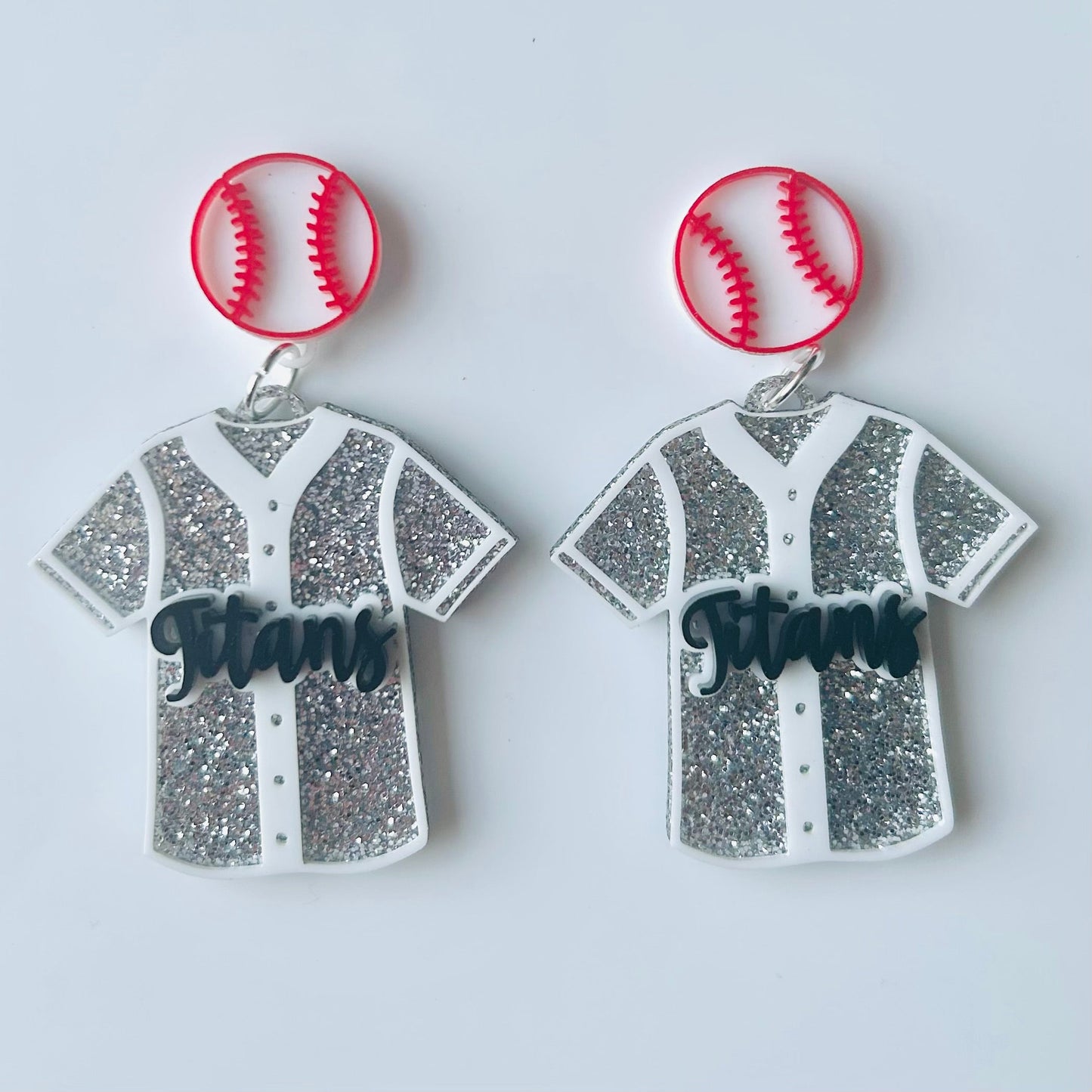 Lakeshore High Titans Jersey Earrings