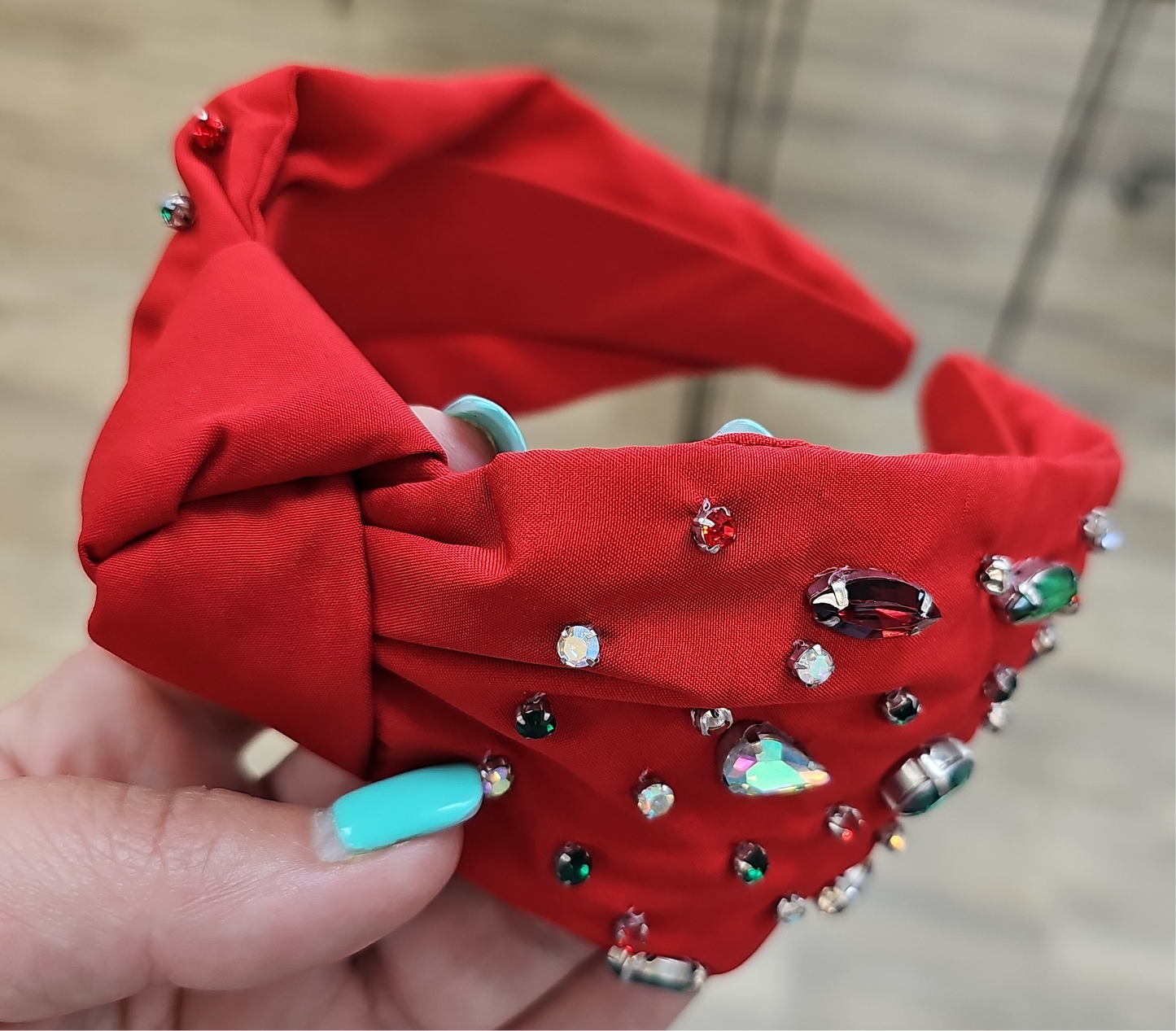 Red rhinestone headband