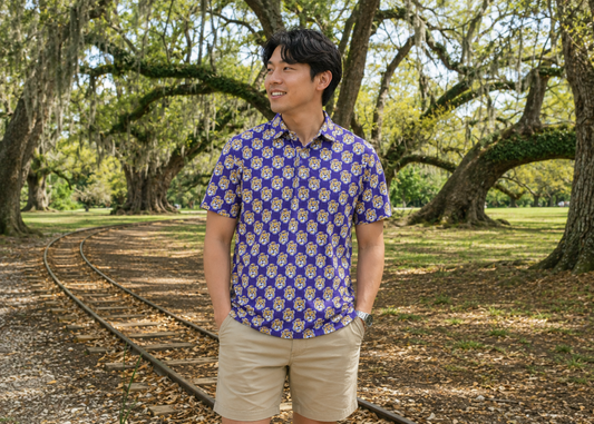 LSU LOUISIANA State University sailor Mike Polo shirt for men officially licensed