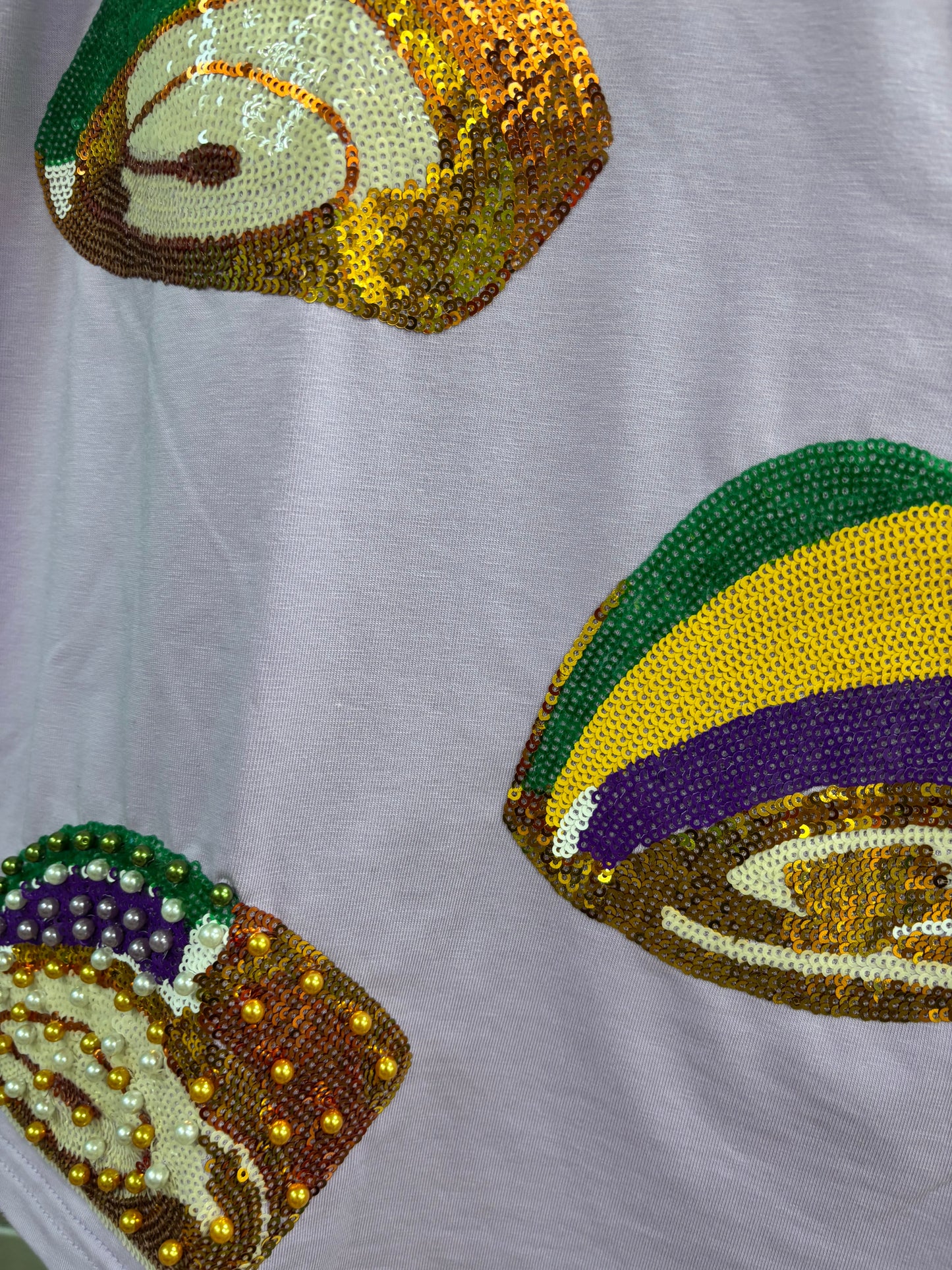 Sequin King Cake Adult Shirt