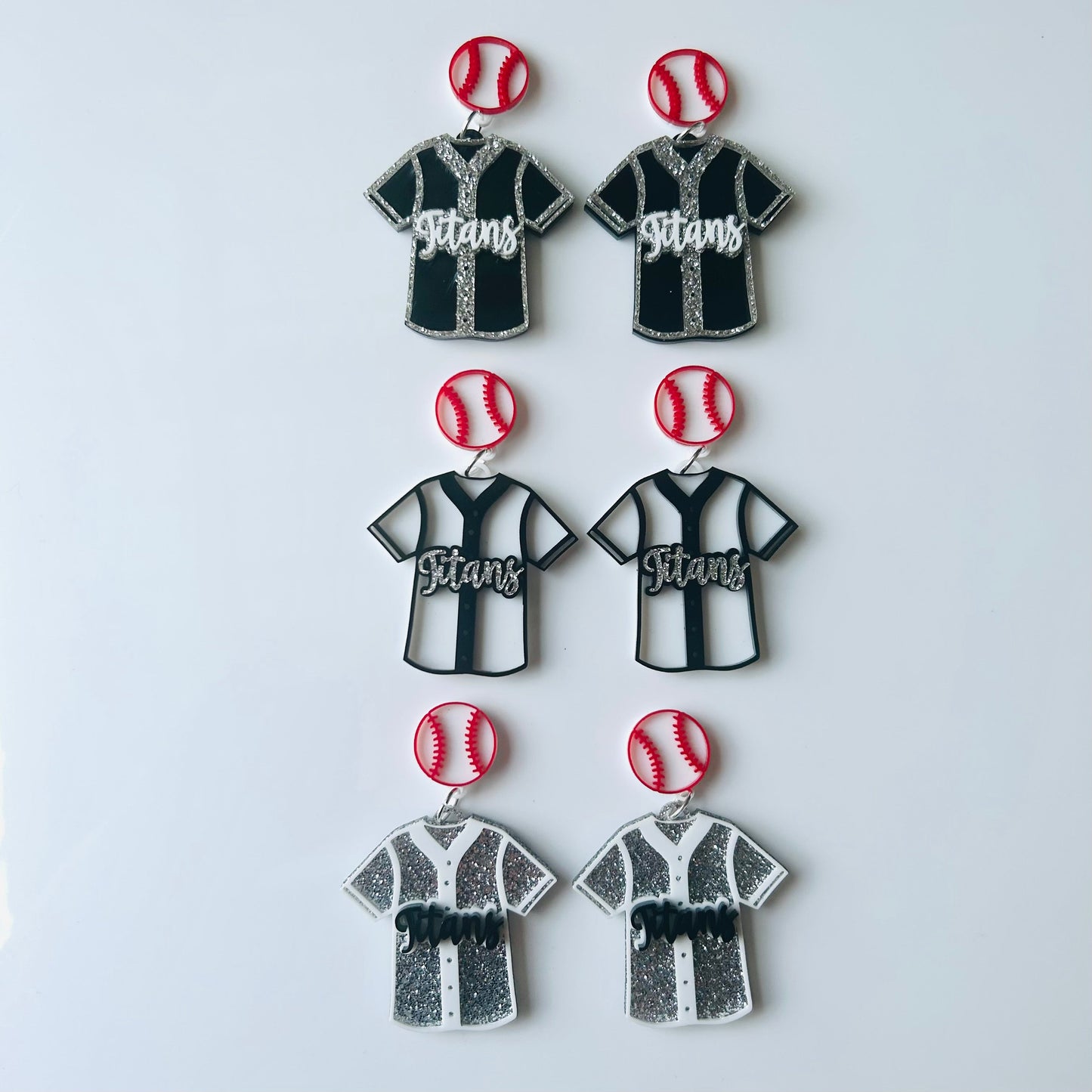 Lakeshore High Titans Jersey Earrings