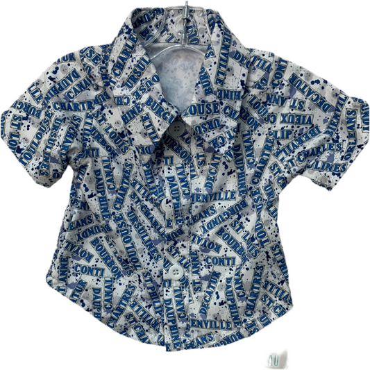 NOLA Street Tiles Boys Button Down Shirt   JJ