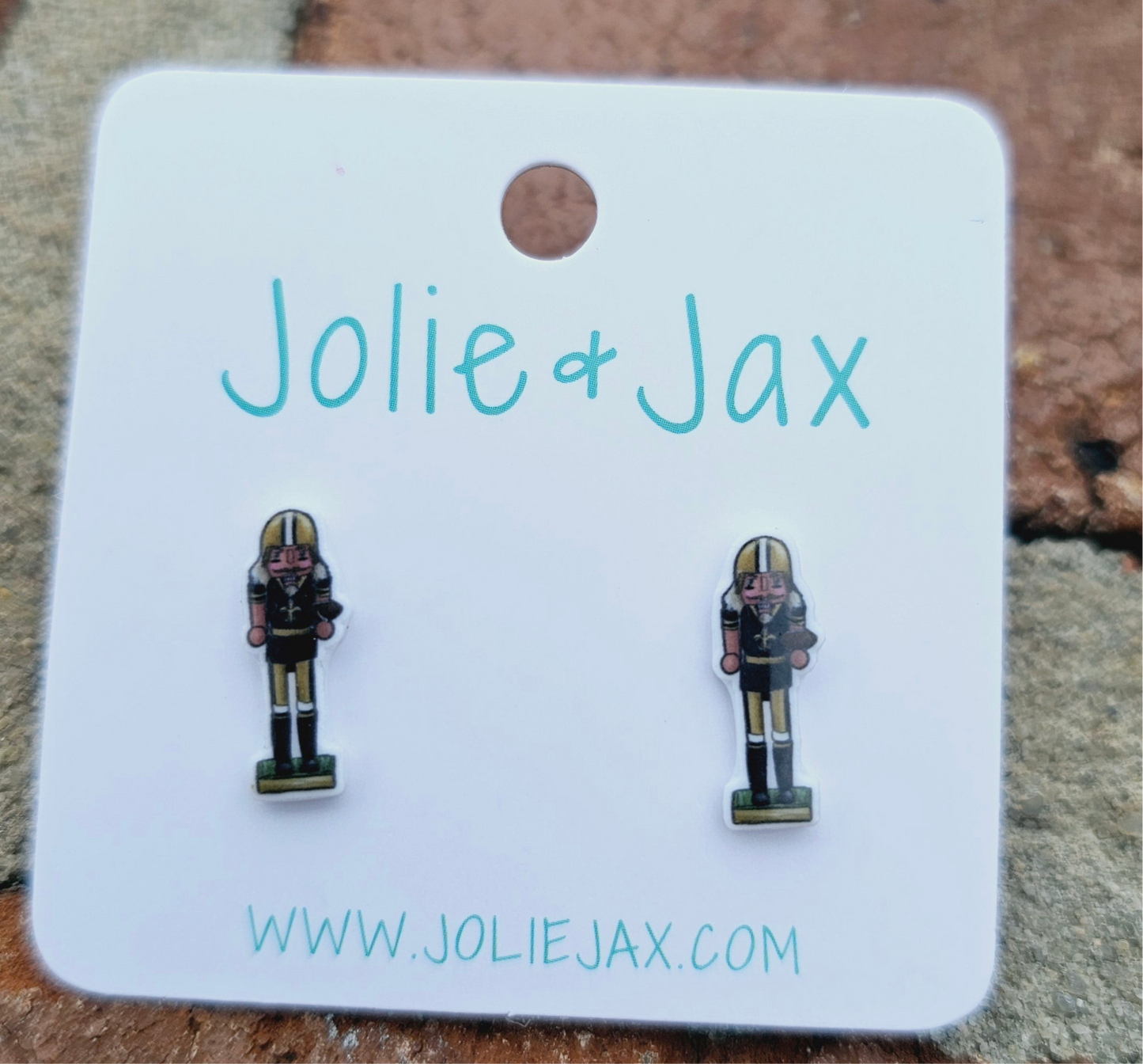 Fleur De Lis Nutcracker Acrylic Studs