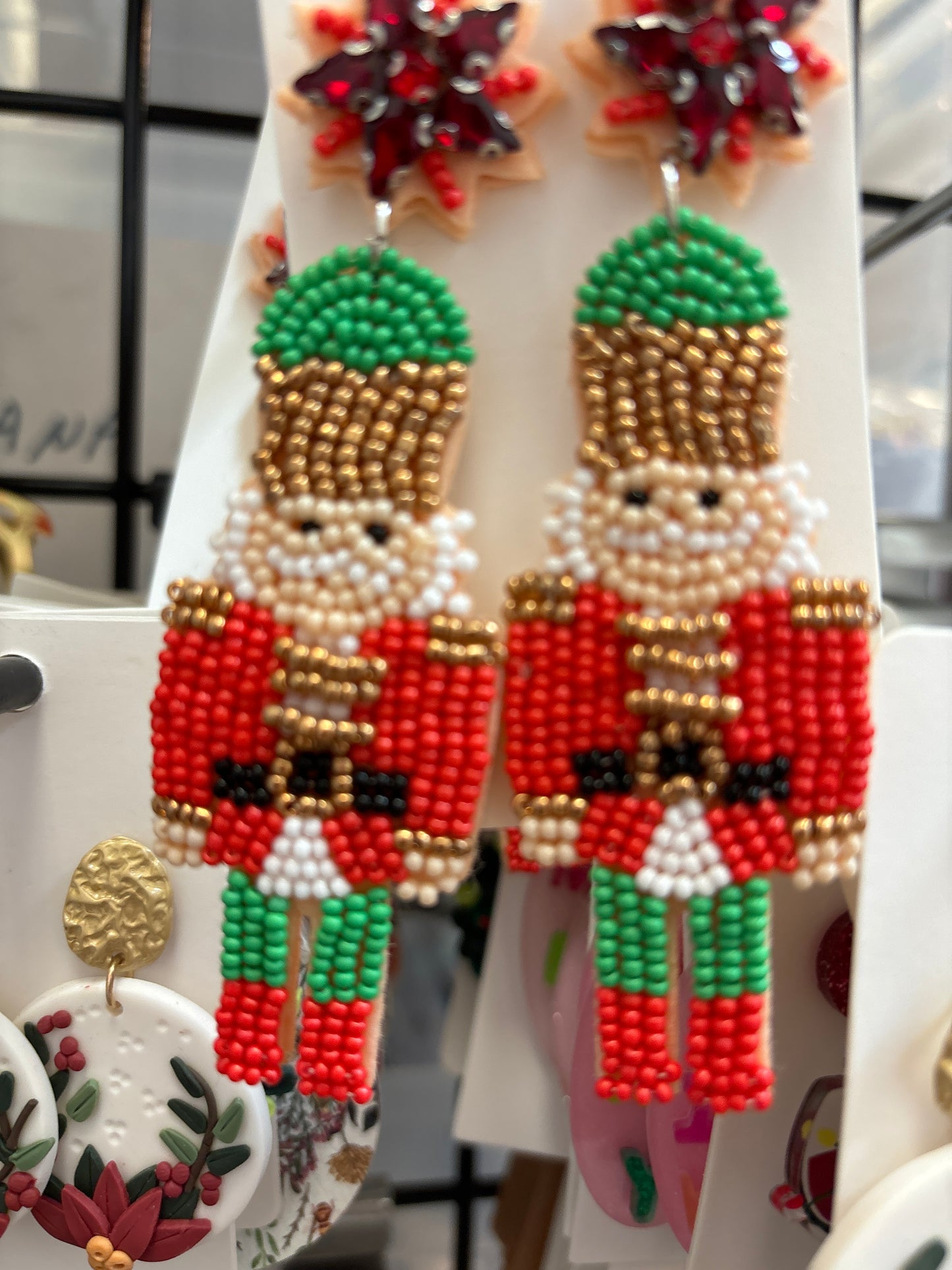 Nutcracker Seed Bead Earrings