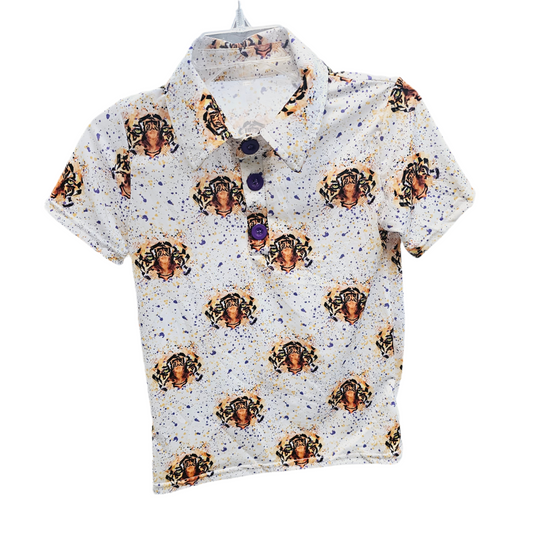 Tiger Eyes kid's performance polo