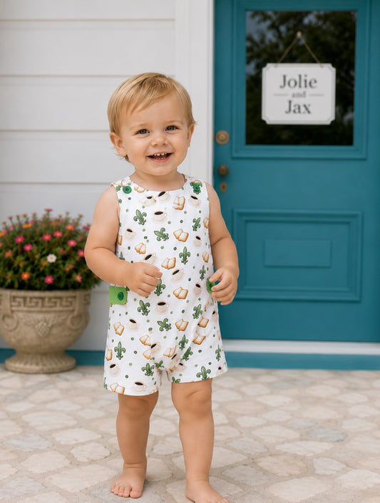 New Orleasn Beignets donuts and coffee cafe du mone french quarter baby outfit