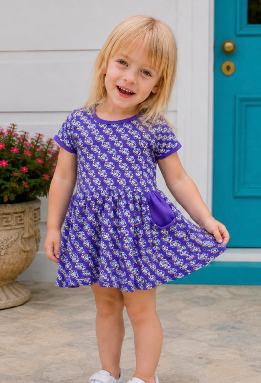 LSU Tiger Eye skirted Romper Baton Rouge Louisiana 