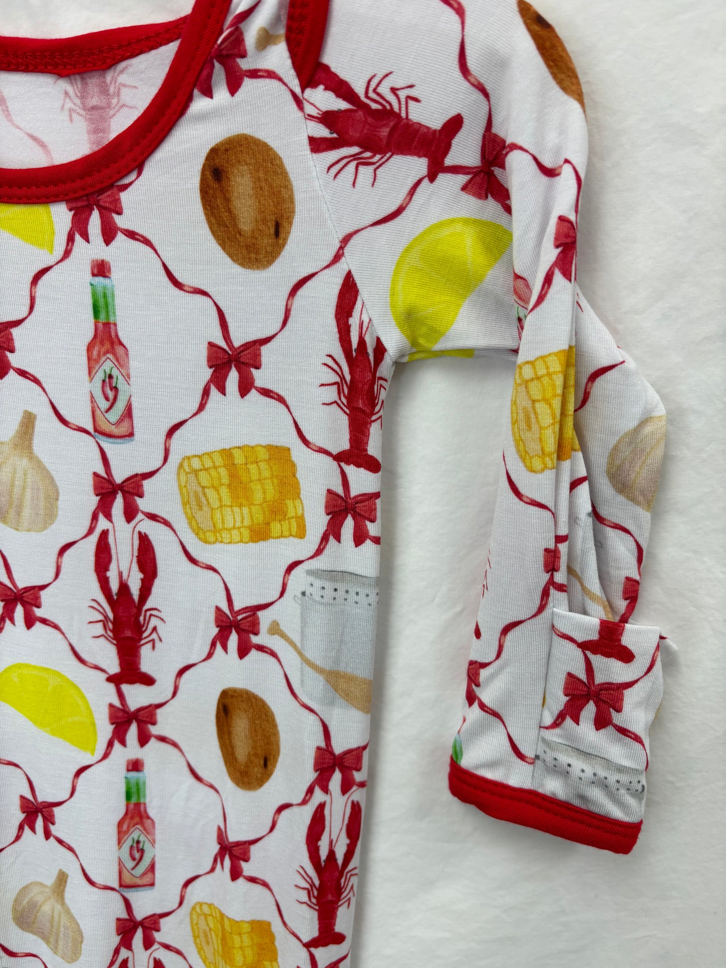 Crawfish Boil Bamboo Baby Gown