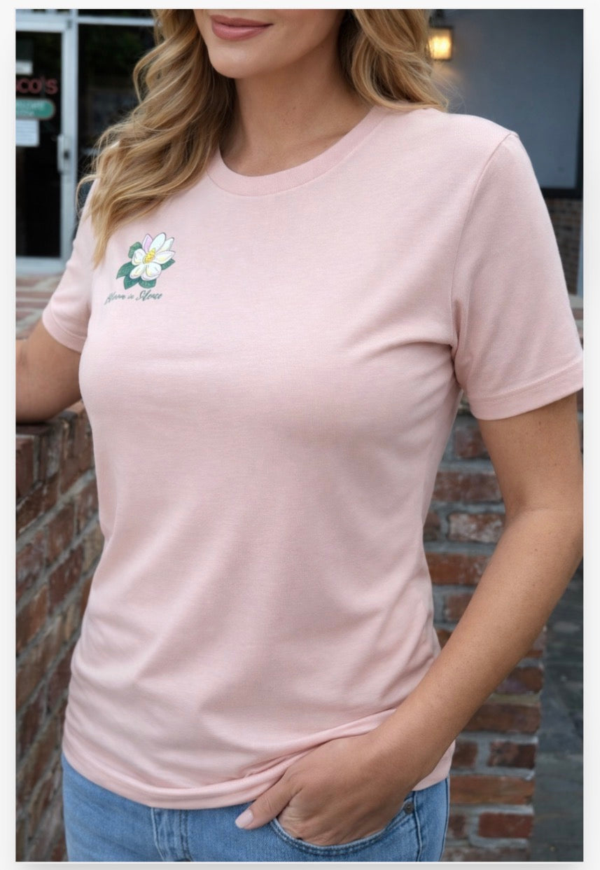Magnolia blooms in silence, T-shirt, custom