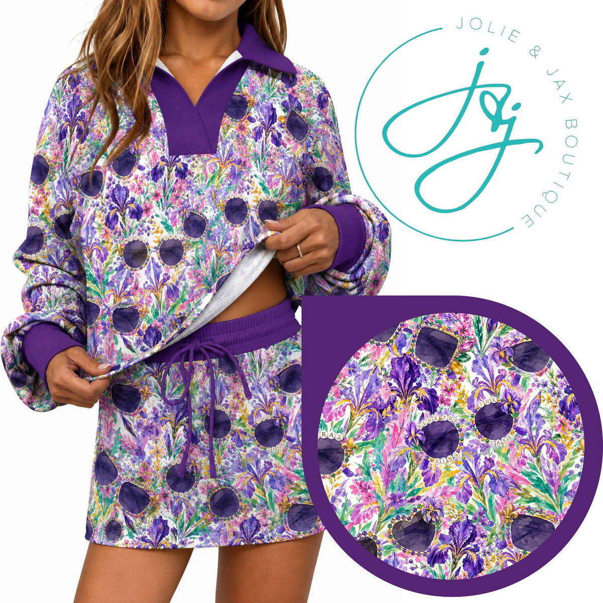 PREORDER- Iris and sunglasses sweatshirt or skort