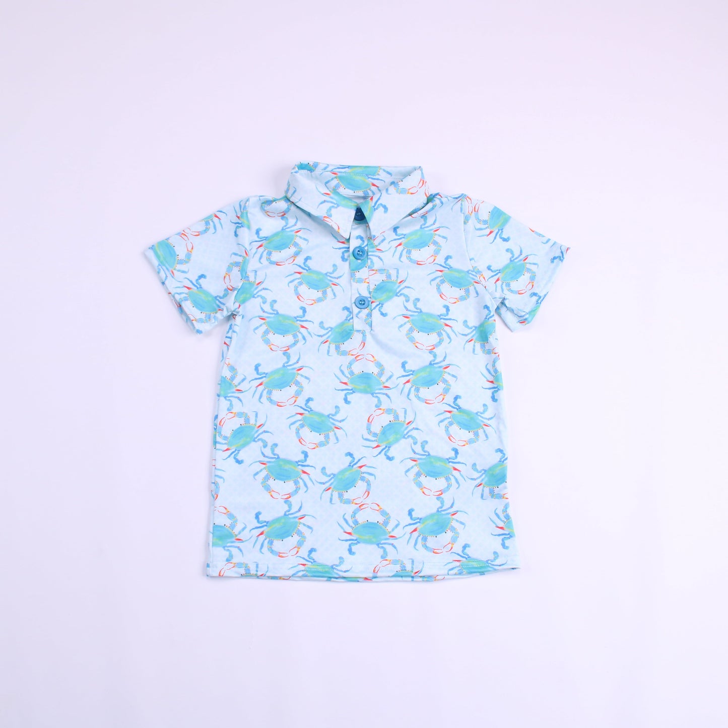 Aqua Crab Boys Polo Shirt