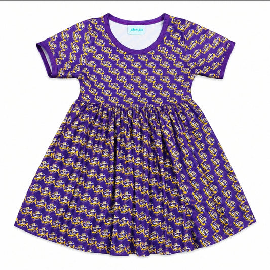 LSU Tiger Eye Dress with Pockets