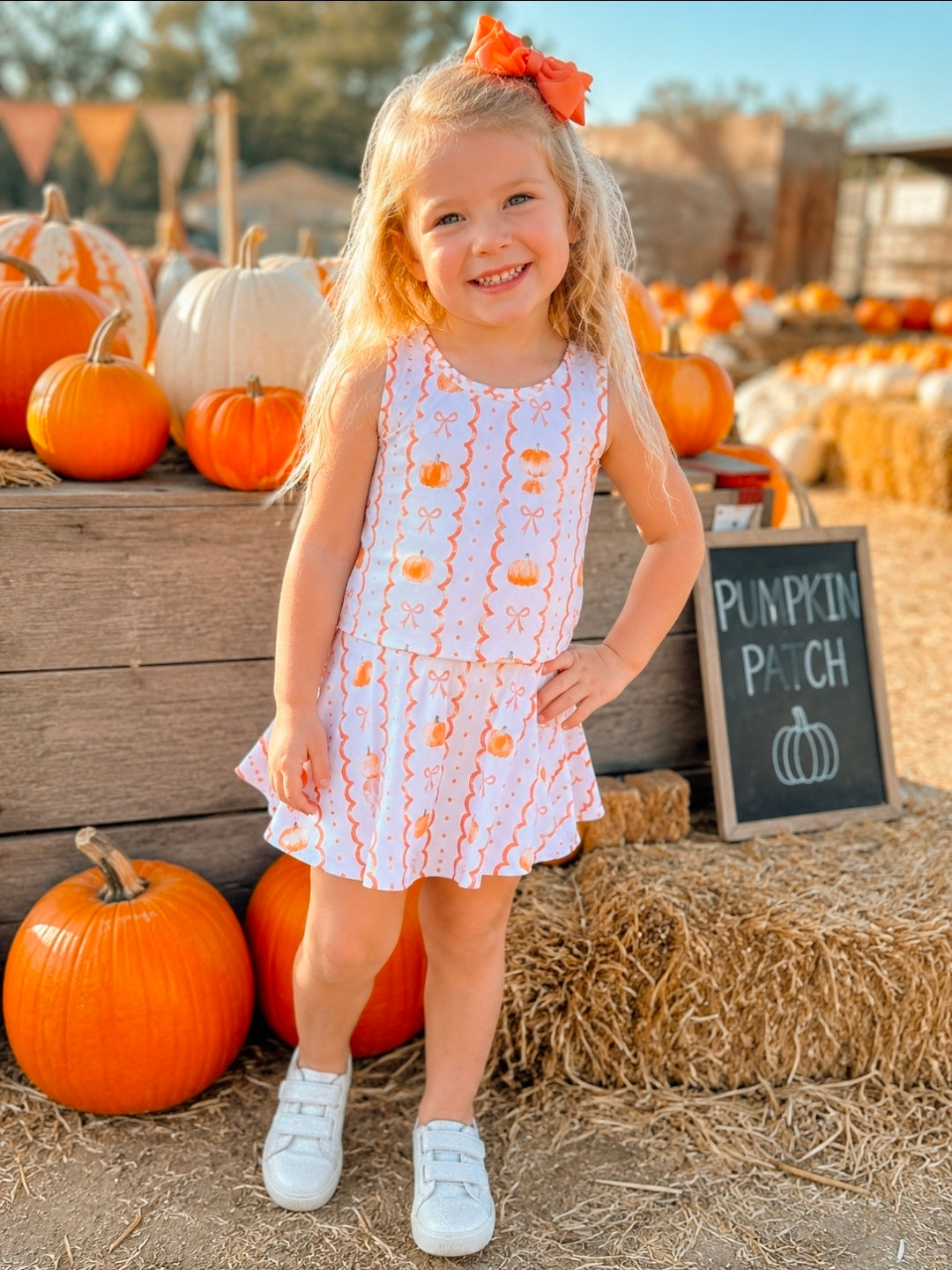Pumpkin Tank and Skort set