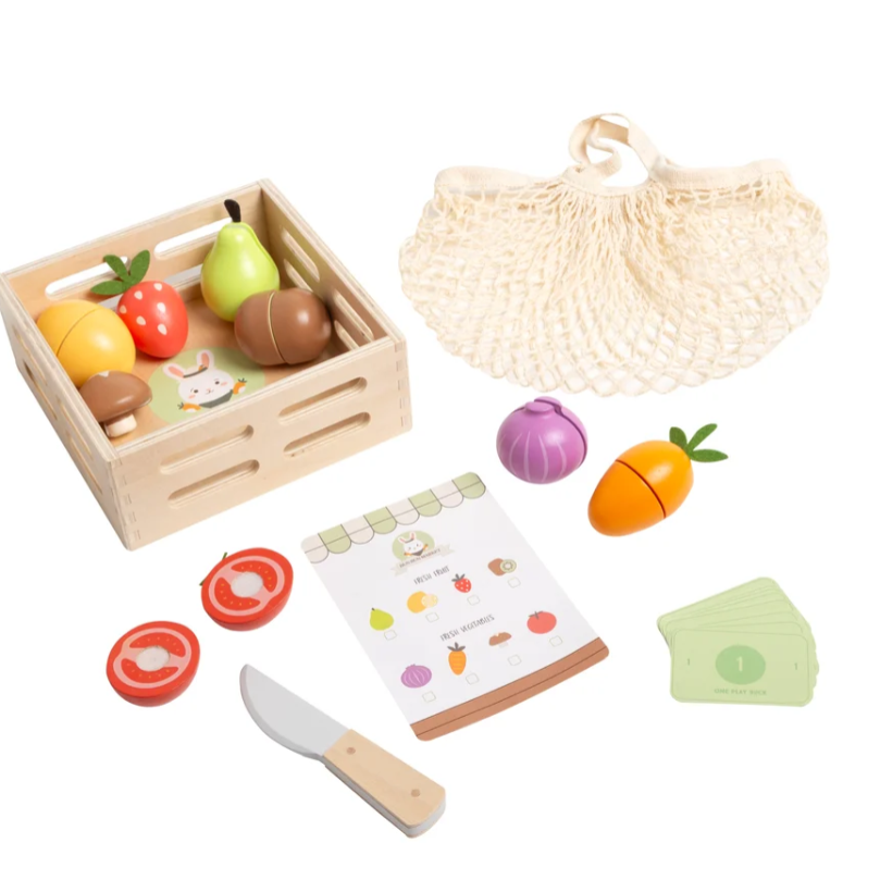 Farmers Market Toy Set- Wooden