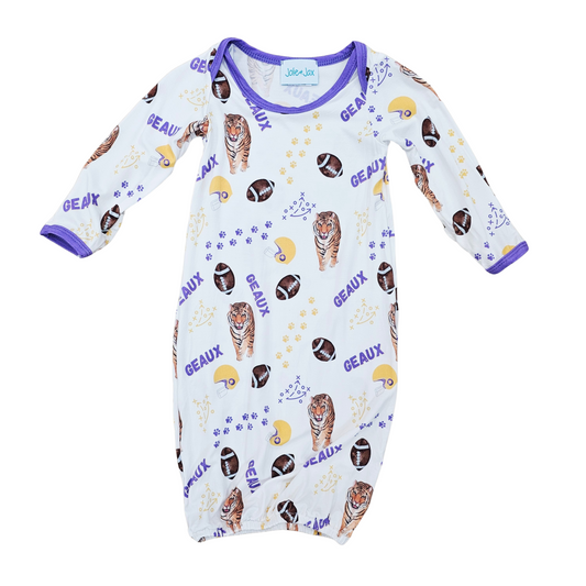 Geaux Game Day Bamboo Baby Gown