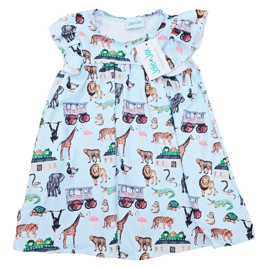 Zoo animals, tiger, lion, giraffe, flamingo, alligator