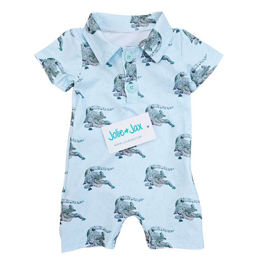 Alligator Polo Romper