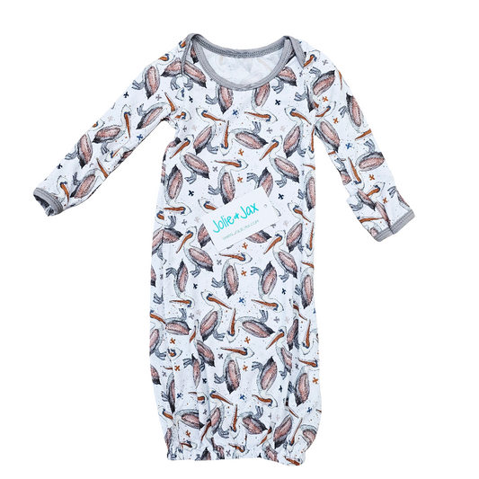 Pelican Bamboo Baby Gown