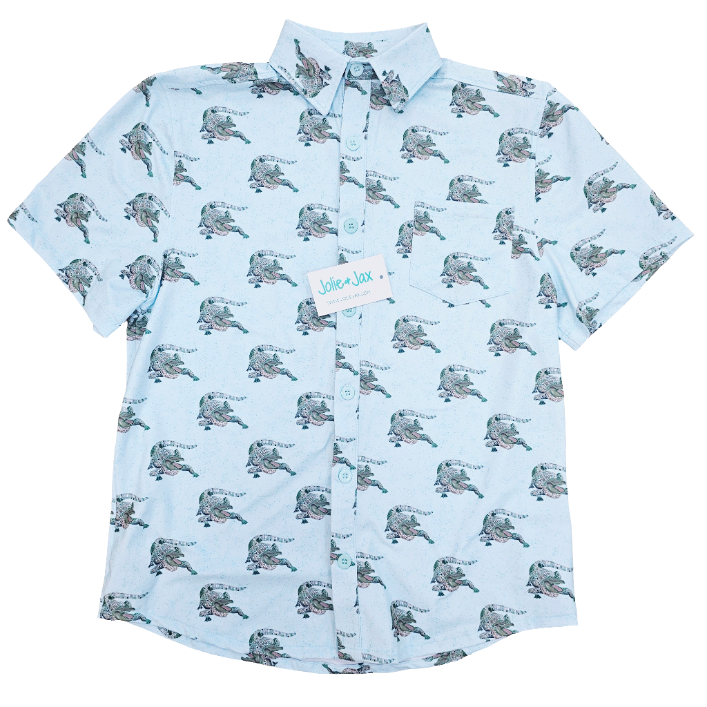 Alligator Adult Button Down Shirt