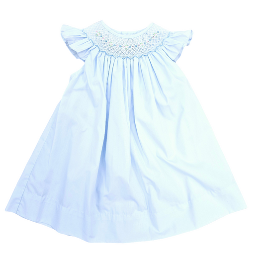 Baby Blue Smocked Dress