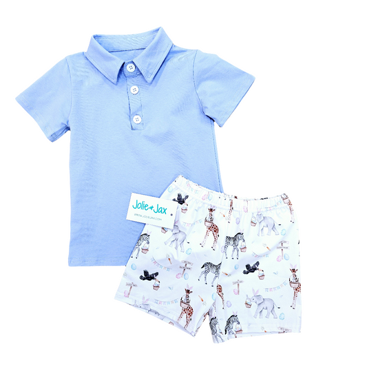 Easter Animal Polo and Short Set