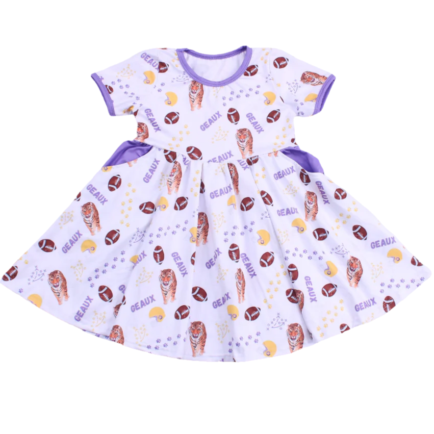 Tiger Game Day Dress Kid's