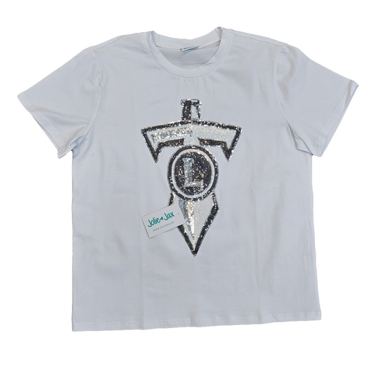 Lakeshore high school titans mandeville tee shirt sequins
