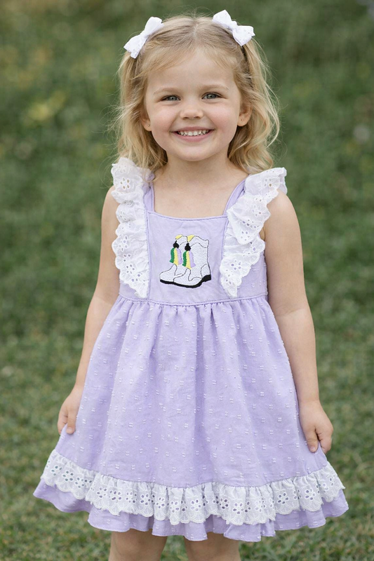 Lace Boot Girls Dress