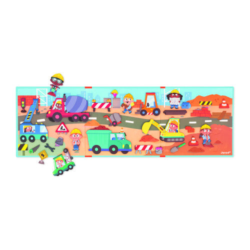 Construction toy magnets book