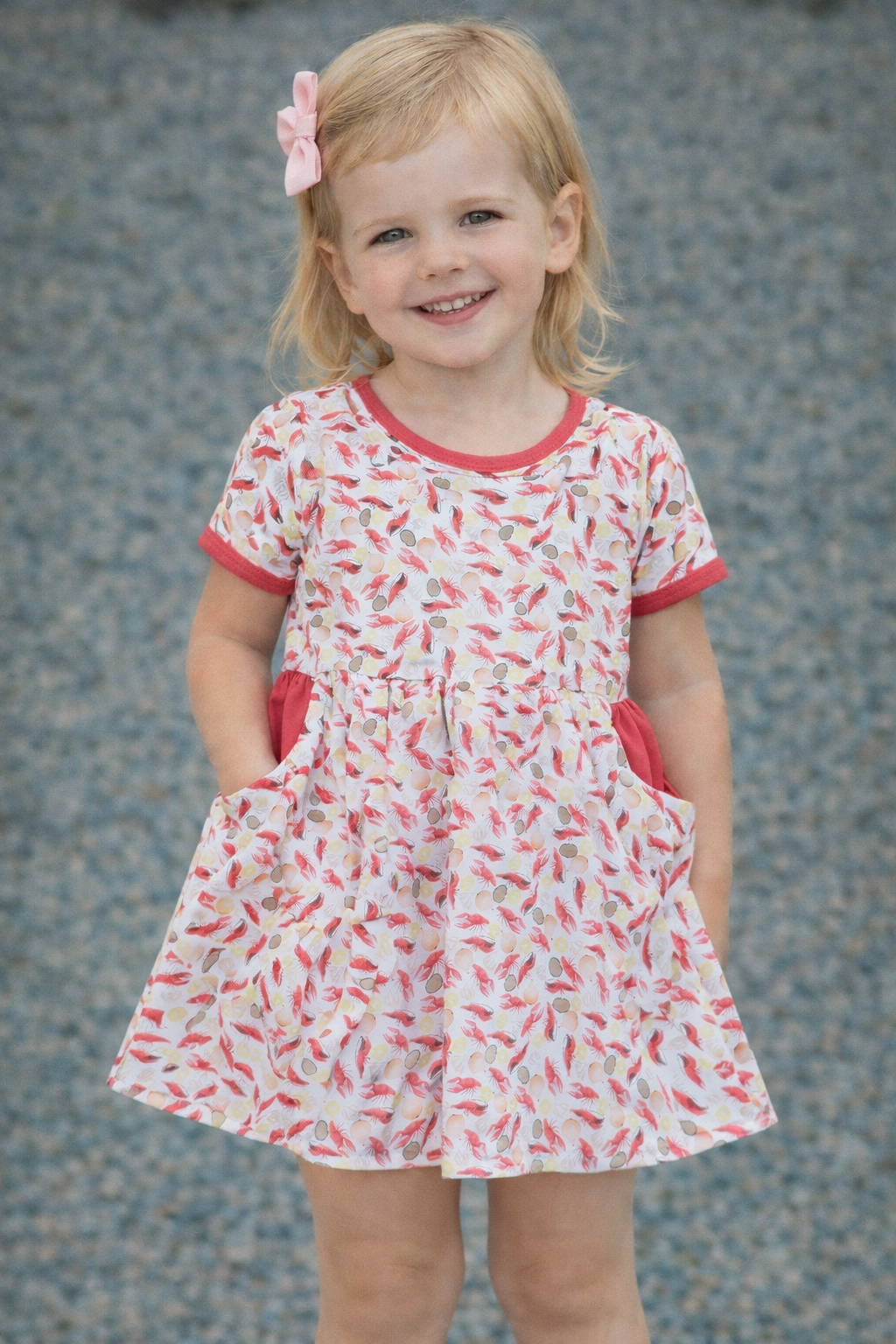 crawfish boil girl's dress Louisiana seafood 
