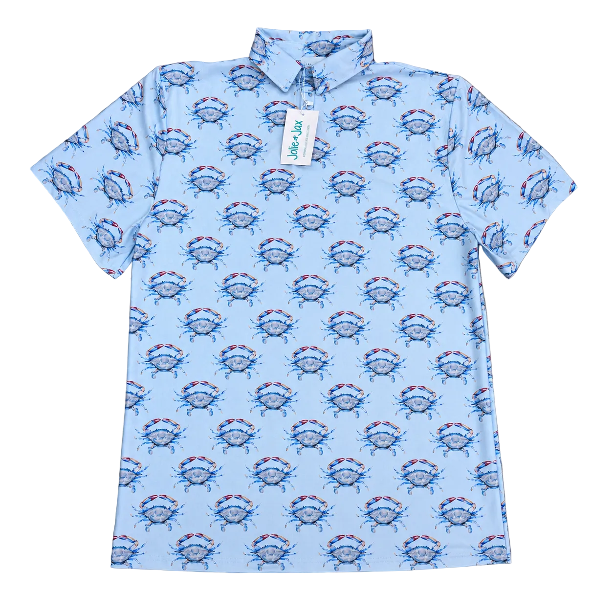 Blue Crab Adult Polo Shirt