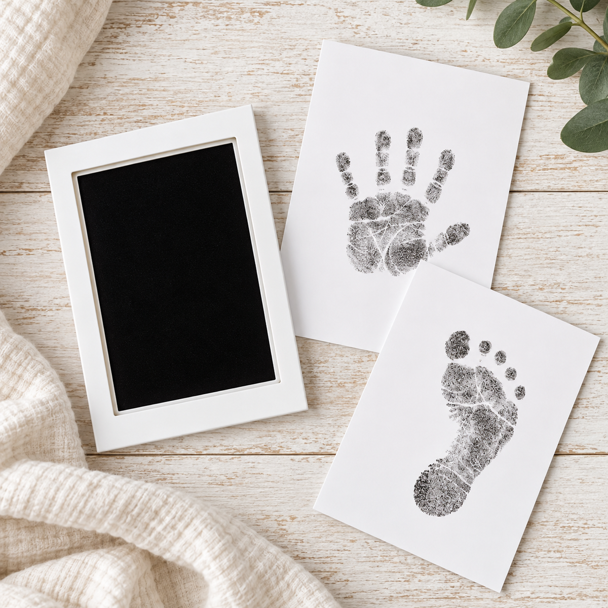 Baby Handprint & Footprint Clean Touch Ink Pad Kit