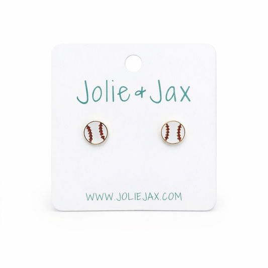 Baseball Screwback Earrings