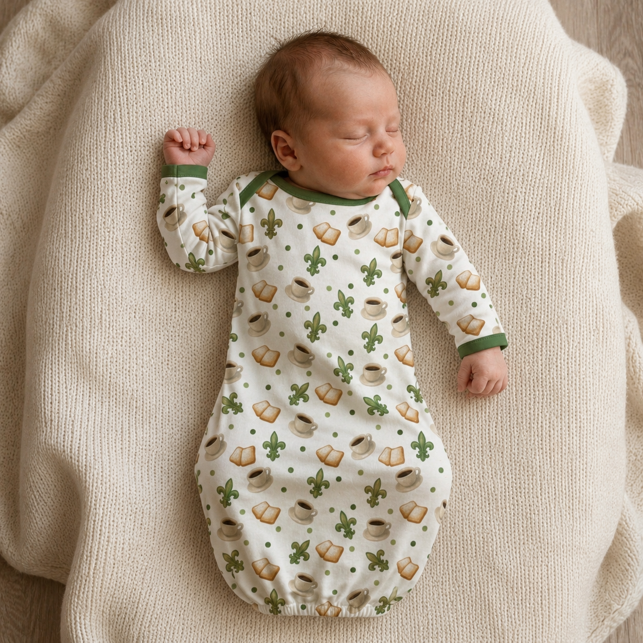 Beignet Bamboo Baby Gown