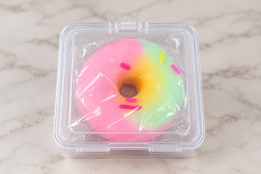Crunchy Donut Squishy – Crackable Shell & Foam Clay Center