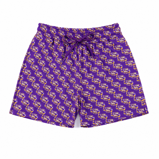 (pre-order) LSU tiger eye kids shorts (Offically Licensed)