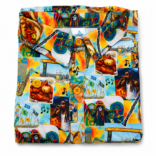 Festin Fun Men's Button Down Shirt